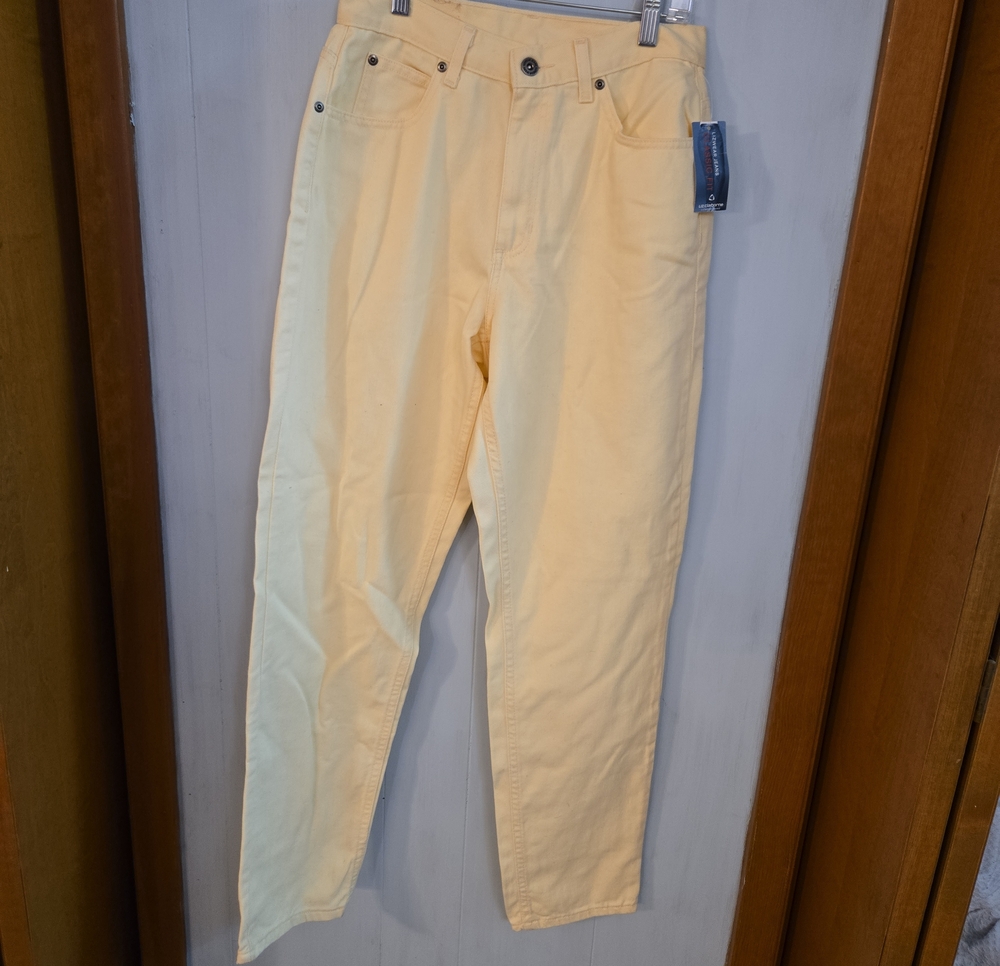 Liz Claiborne Pale Yellow Classic Fit Jeans